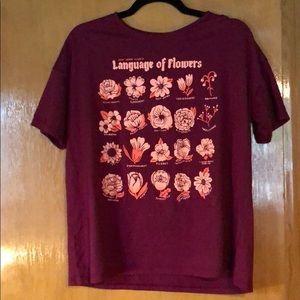 Stay at home club: Language of Flowers T shirt